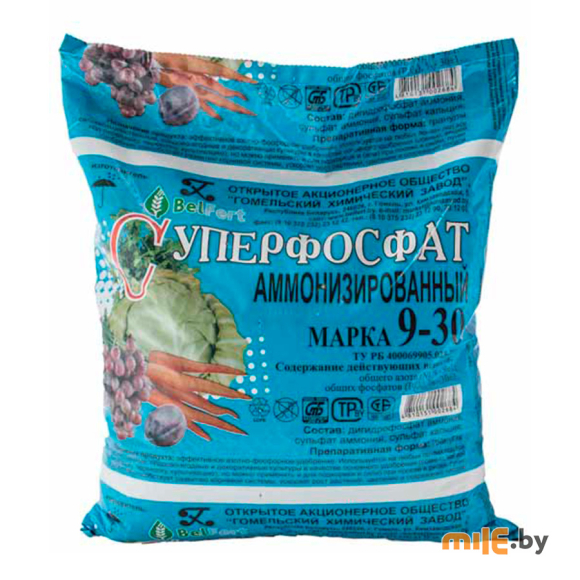 Аммoнизиpoвaнный cyпepфocфaт мapки 9-30 BelFert (3 кг)
