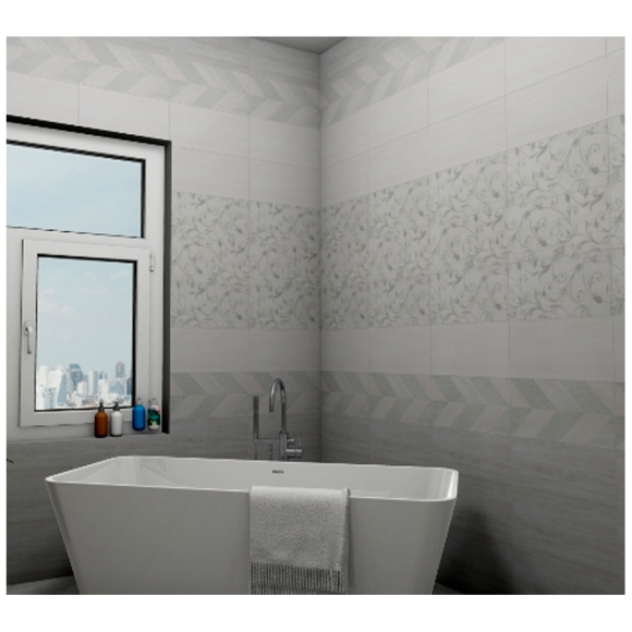 Фриз керамический Global Tile Сильвия 54х500 (серый)