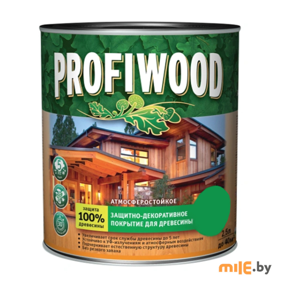 Защитно-декоративное покрытие для древесины  Profiwood 2,5 л/2,3 кг (сосна)