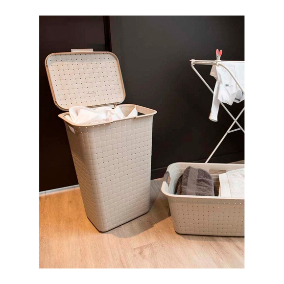 КОРЗИНА БЕЛЬЕВАЯ NUANCE 48L Бежевая 243726