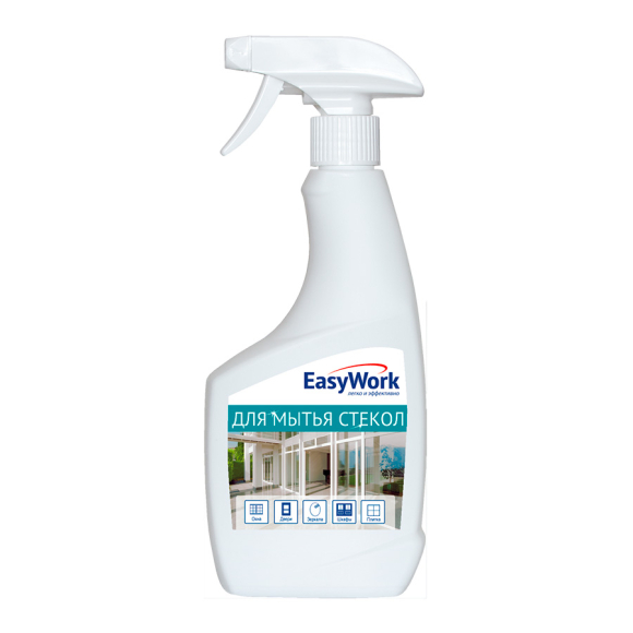 Средство жидкое для мытья стекол EasyWork 0,5 л