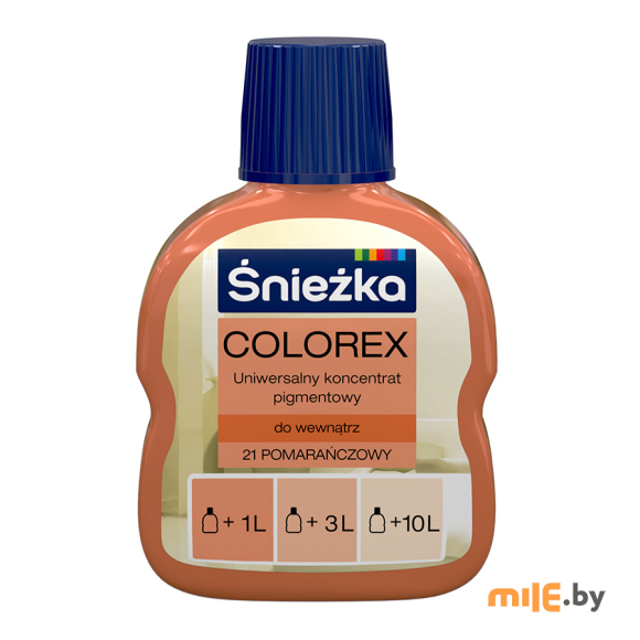Колеровочная краска Sniezka Colorex № 21 0,1 л (оранжевый)
