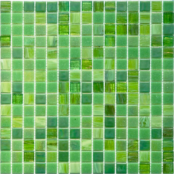 Декоративная мозаика JNJ Mosaic V-7571 327x327 (зеленый)