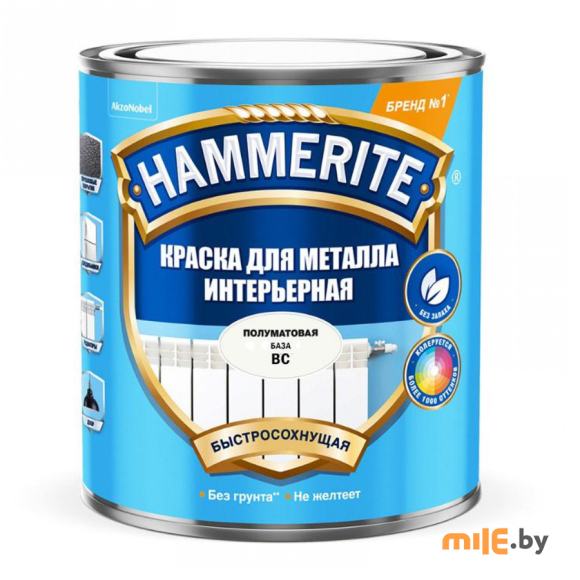 Краска Hammerite для металла интерьерная BC (5588418) 0,9 л