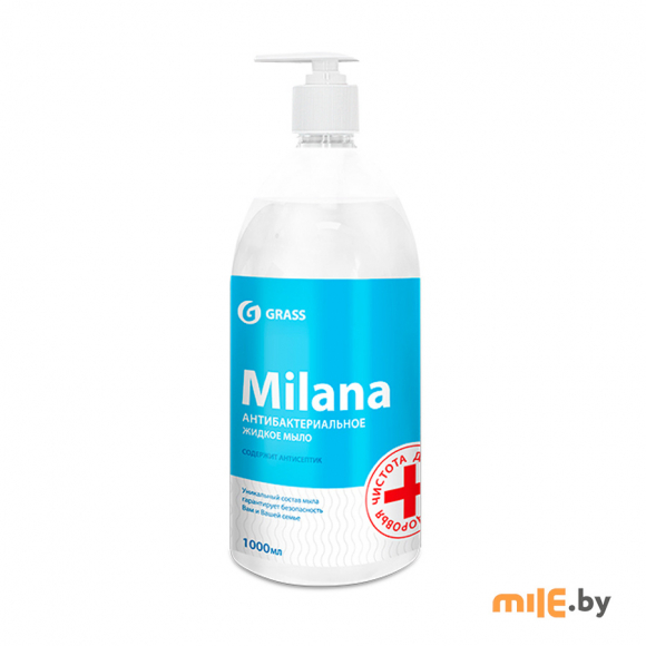 Жидкое мыло Grass Milana антибактериальное с дозатором 1 л