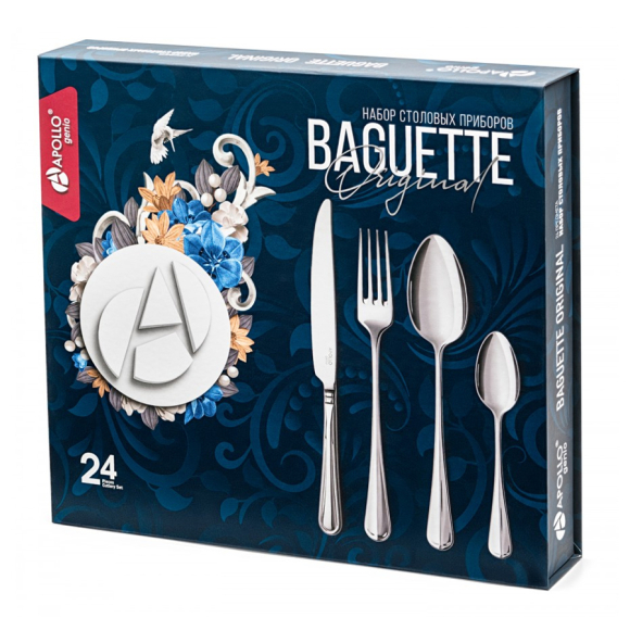 Набор столовых приборов Apollo Baguette Original BGO-24 (24 прибора)