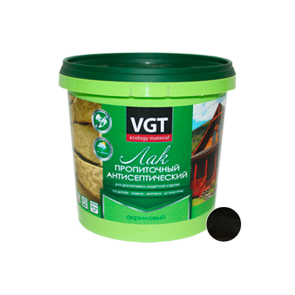 Лак VGT пропиточный с антисептиком 0,9 кг (венге)