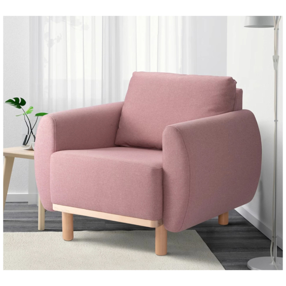 Кресло для отдыха Делком40 Тулисия (TULACH GULtBrown-pink) коричнево-розовый
