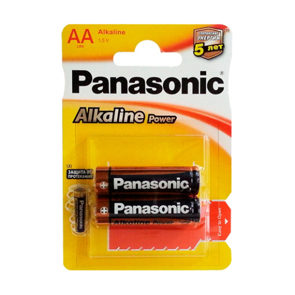 Элемент питания Panasonic Alkaline LR6 2BP