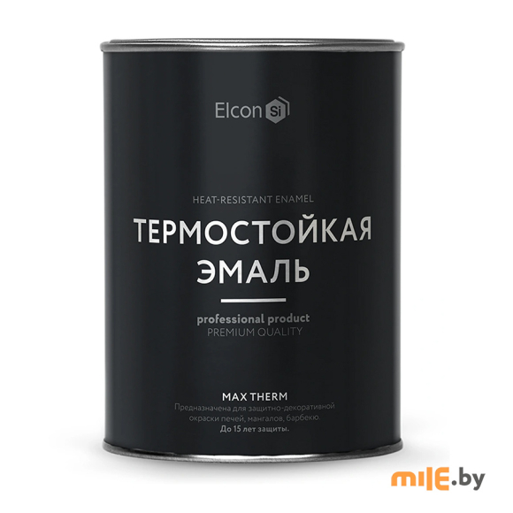 Эмаль Elcon Термостойкая 400 градусов матовая 0,8 кг (красный)