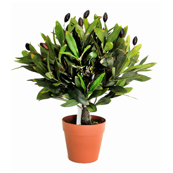 Искусственное растение Олива в пластиковом кашпо 106 см (16-0094)