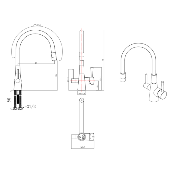 Смеситель для кухни Lemark Comfort LM3075C