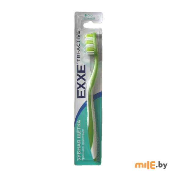Зубная щетка EXXE tri-active (мягкая)