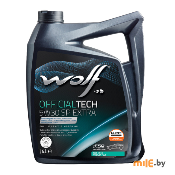 Масло моторное WOLF OfficialTech 5W-30 SP EXTRA 4 л
