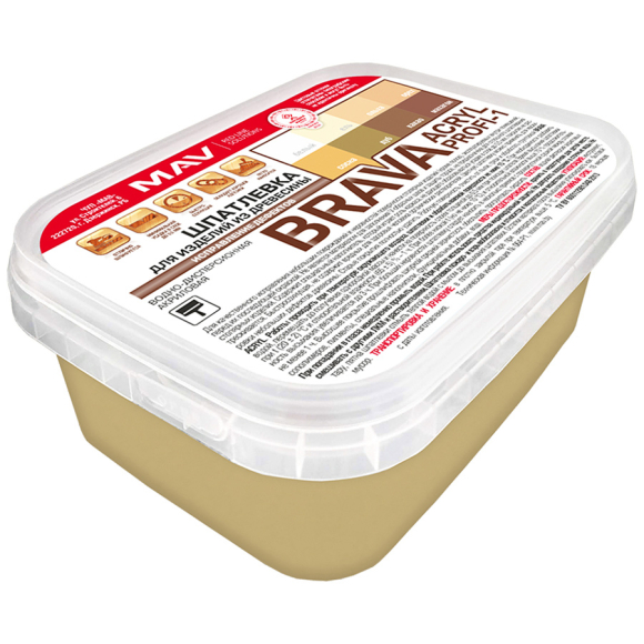 Шпаклевка МАВ Brava ACRYL PROFI-1 0,3 кг (дуб)