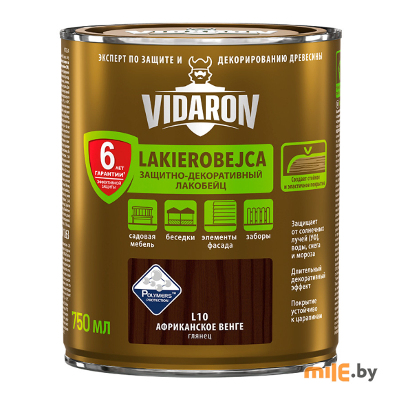 Лак Vidaron Lakierobejca L10 глянцевый 0,75 л (африканский венге)