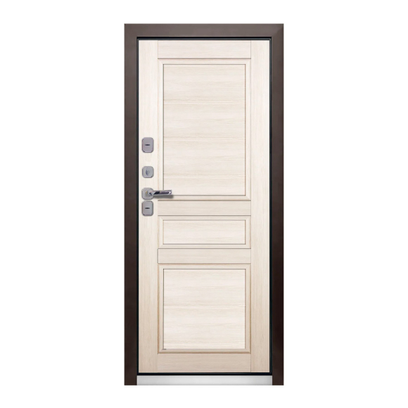 Входная металлическая дверь Промет Винтер (ТЕРМОРАЗРЫВ) Белёный Дуб (А) 2050х880 (левая)