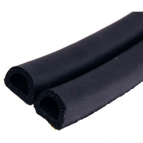 Уплотнитель Trelleborg D-образый черный (12 x 10;100 м)
