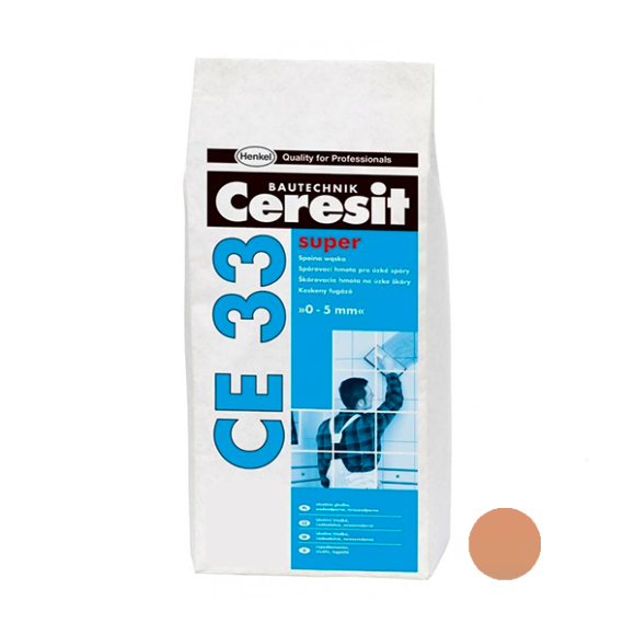 Фуга Ceresit CE 33 кирпич №49 2 кг для узких швов