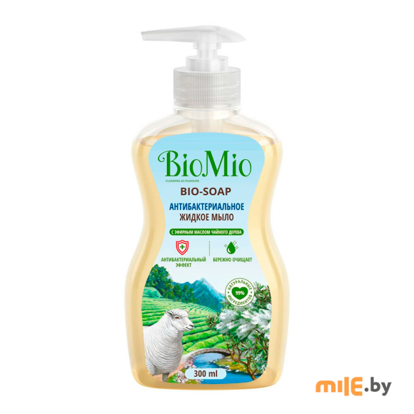 Мыло антибактериальное жидкое BioMio Bio-Soap c маслом чайного дерева 300 мл