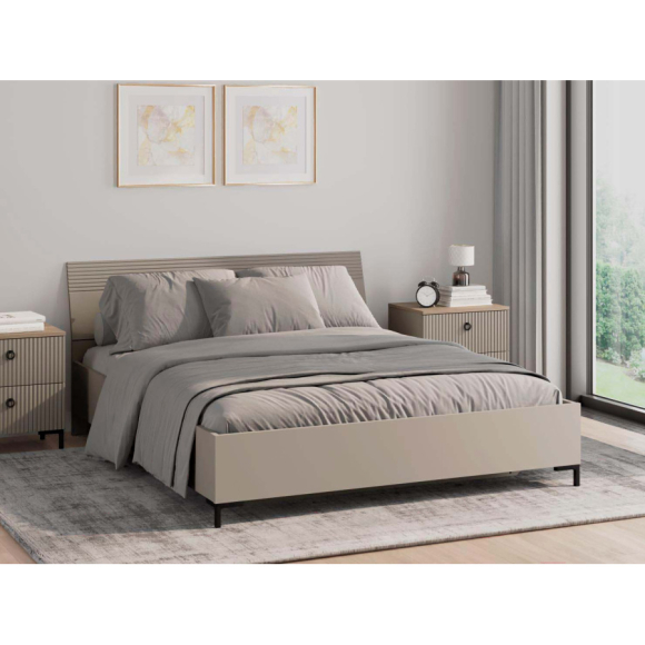 Кровать BRW DDomenica LOZ 160х200 М глин.серый 016