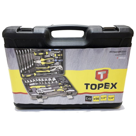 Набор инструментов Topex 38D224 56 пр