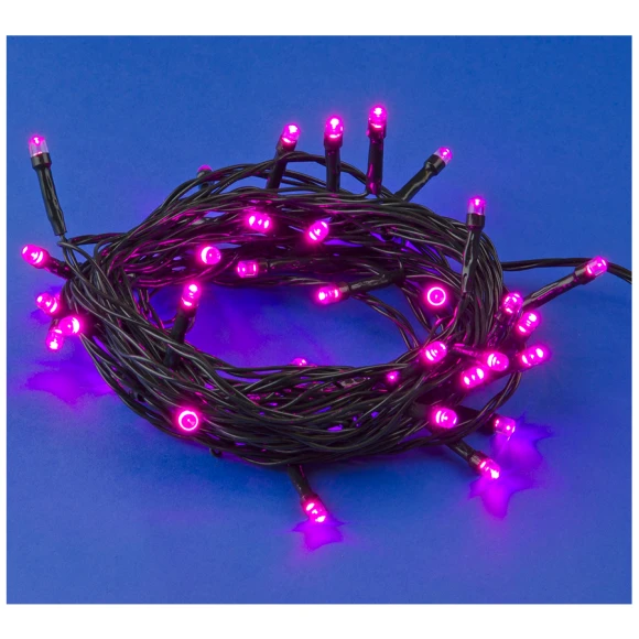 Гирлянда светодиодная Uniel ULD-S0500-050/DGA Pink IP20