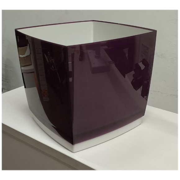 Горшок для цветов Hangsen Designo Cube 200 F2 (баклажан)