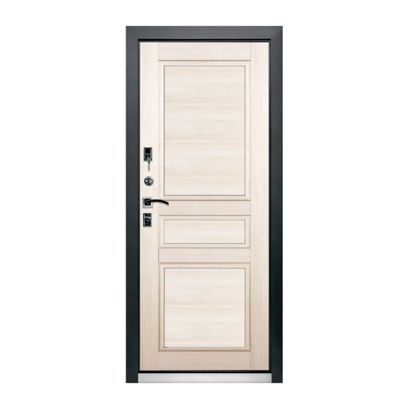 Входная металлическая дверь Промет Винтер (ТЕРМОРАЗРЫВ) Белёный Дуб (Ч) 2050х880 (левая)