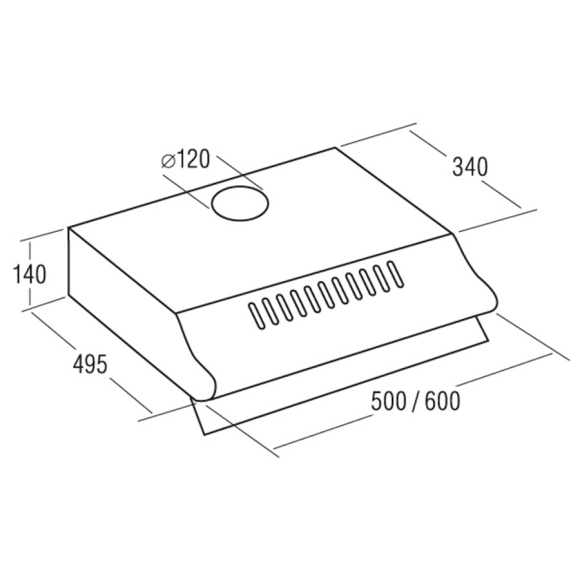 Вытяжка CATA P-3060 INOX