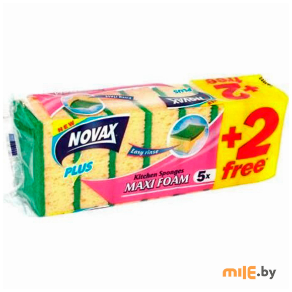 Губки кухонные NOVAx Maxi Foam (5+2 шт)