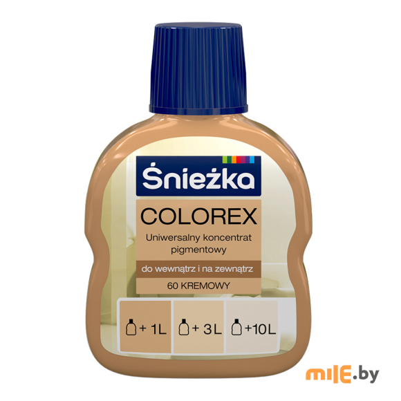 Колеровочная краска Sniezka Colorex № 60 0,1 л ( (кремовый оттенок)
