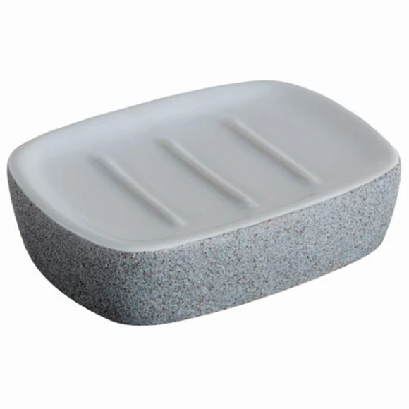 Мыльница серая Stone 06312
