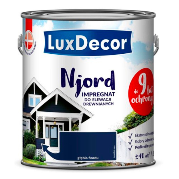 Краска-антисептик для дерева LuxDecor Njord Далекий фьорд 5 л