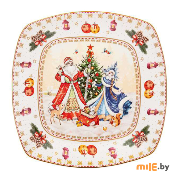 Блюдо Lefard Дед Мороз и Снегурочка (85-1732) Новый год