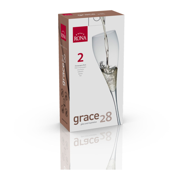 Набор бокалов для шампанского Rona Graсe 6835 2 шт. 280 мл