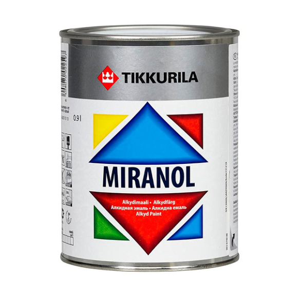 Эмаль Tikkurila Миранол Тикс глянцевая 0,9 л (белый)