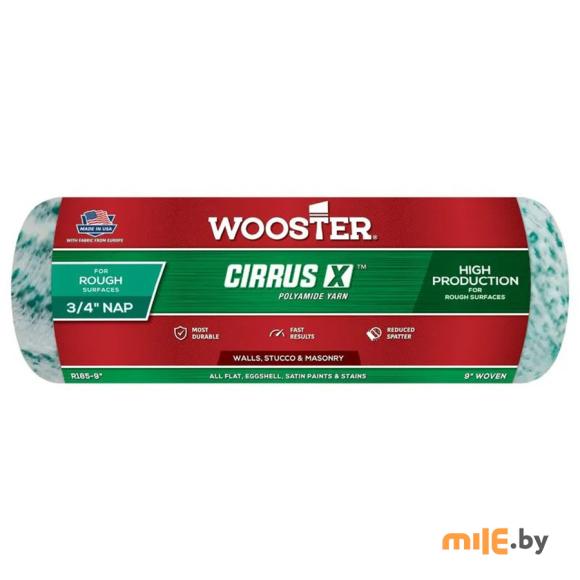Валик Wooster Cirrus X R185-9
