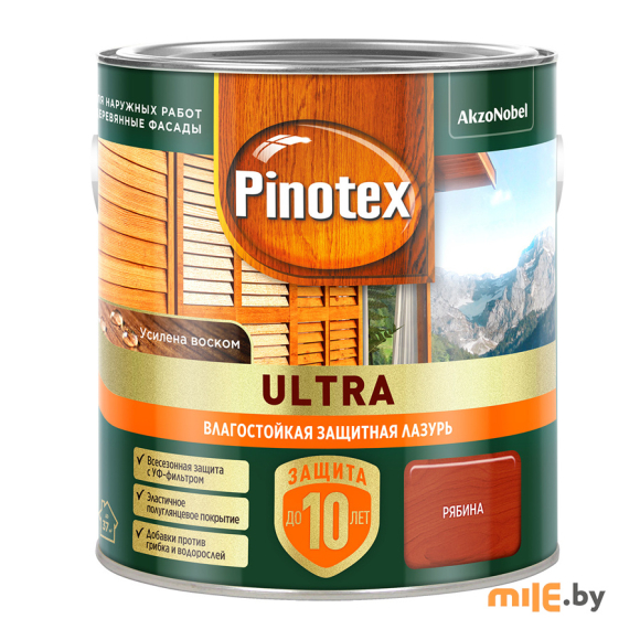 Влагостойкая лазурь Pinotex Ultra (5803597) рябина 2,5 л