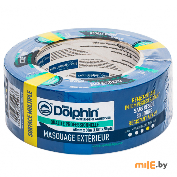 Малярная лента Blue Dolphin Tarp&Stucco 02-3-01-EN BDN 48мм x 50м