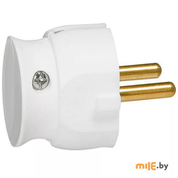 Вилка ультраплоская Legrand 16А 2Р (050183)