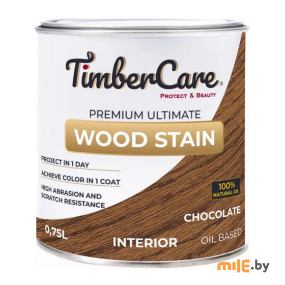 Масло тонирующее высокой прочности TimberCare 350026 (шоколад) 0,75 л