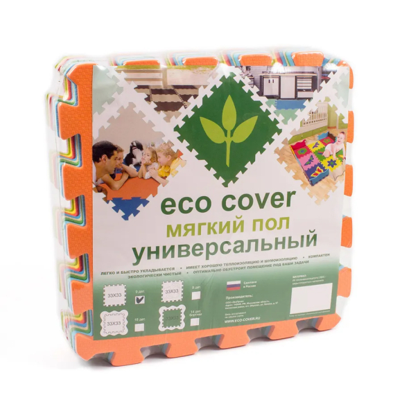 Мягкий пол универсальный Eco Cover Ассорти 33x33 см