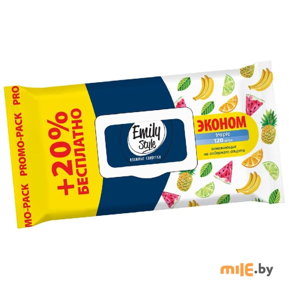 Салфетки влажные Emily Style Tropic 120 шт.