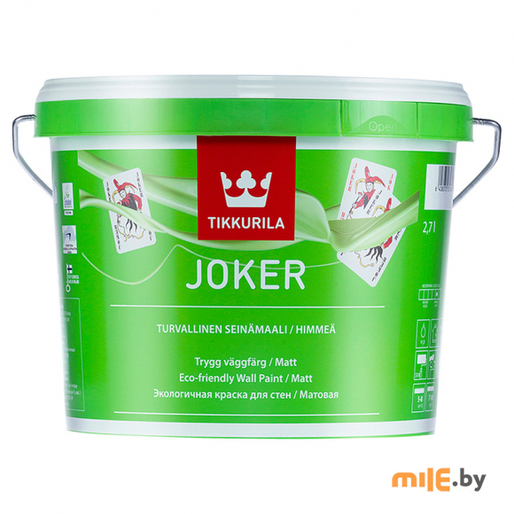 Краска акрилатная Tikkurila Eco-Joker (Эко-Джокер) 2,7 л