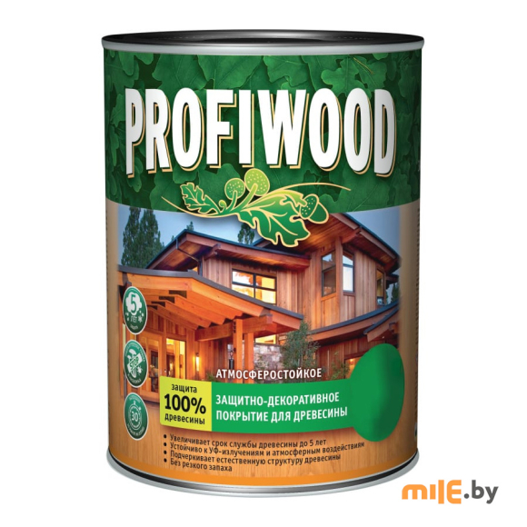 Защитно-декоративное покрытие для древесины Profiwood красное дерево 0,75 л / 0,7 кг