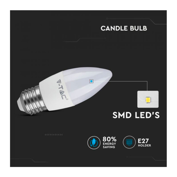 Лампа светодиодная V-TAC VT-1821 CANDLE BULB