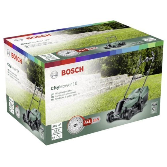 Газонокосилка Bosch CityMower 18 (0.600.8B9.A00)