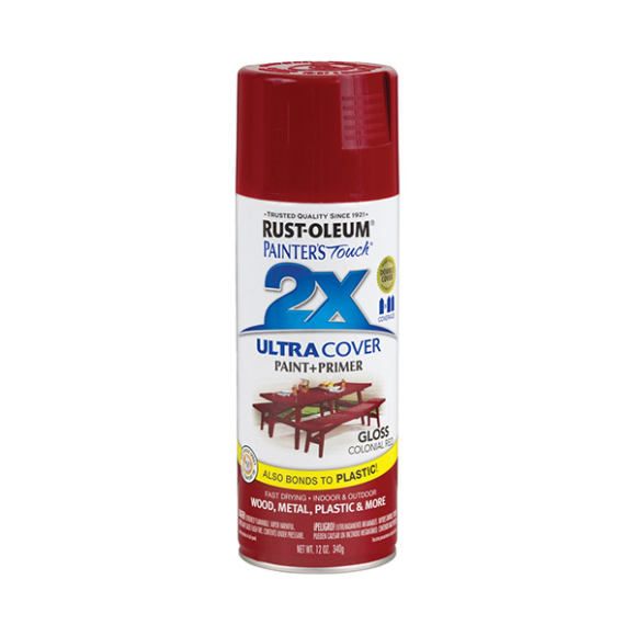 Краска акрило-алкидная Rust-Oleum Painters Touch Ultra Cover 2X 249116 глянцевая (колониальный красный)