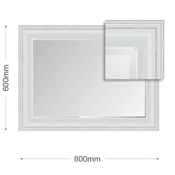 Зеркало Алмаз-Люкс (М-123) 800х600 мм